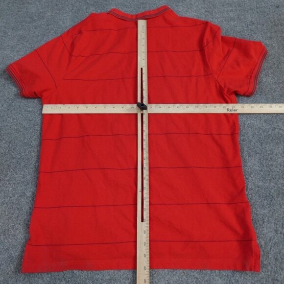 Nike Mens Polo Shirt XL Red US Soccer Team Striped - Picture 7 of 9